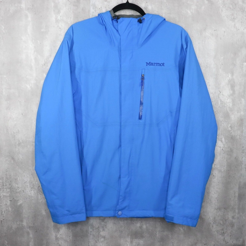 Marmot‎ Ramble Women's Medium Blue Full Zip Hooded Outdoor Component Jacket